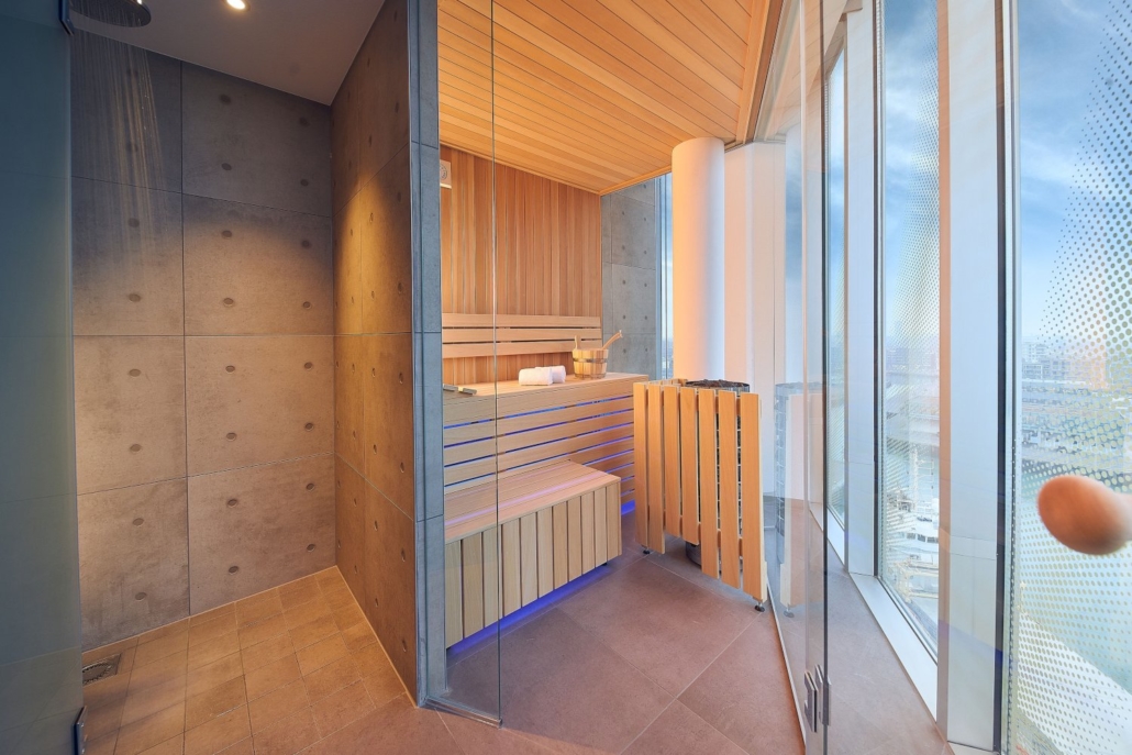 Inntel Hotels Den Haag Marina Beach - Wellness Suite - viersterren hote Scheveningen kamer met privé sauna
