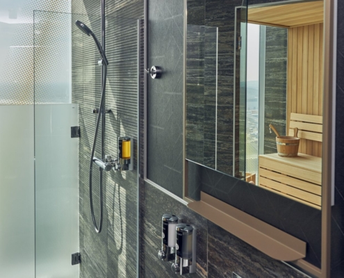 Inntel Hotels Den Haag Marina Beach - Wellness kamer - hotelkamer met privé sauna